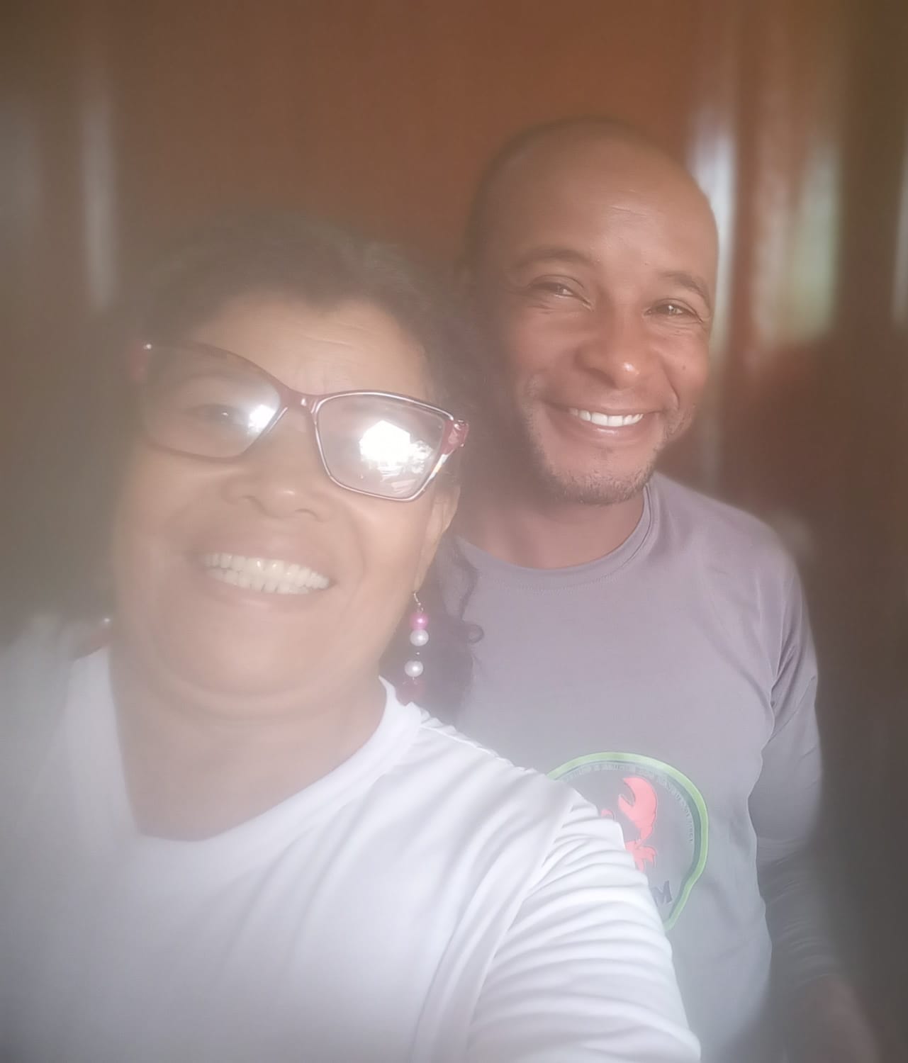 Presidente Rafael e a Primeira Secretária Márcia Regina